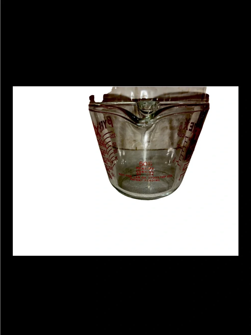 Vintage 1970’s 1 Cup glass measuring cup250 ml Metric excellent condition